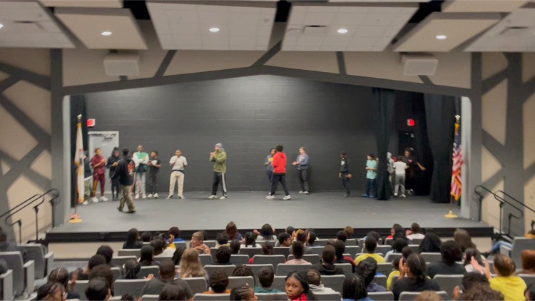 dance off between students 