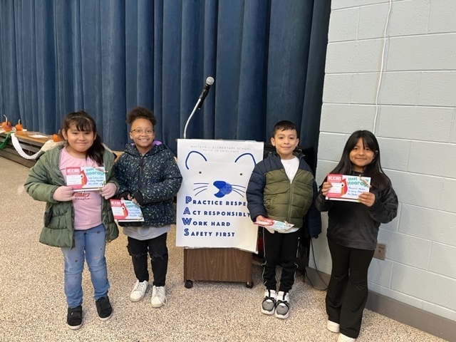 The following third and fourth grade students were given a certificate for a free meal at Applebees on 11/3 for being PAWSOME students…Keep up the PAWSOME work!