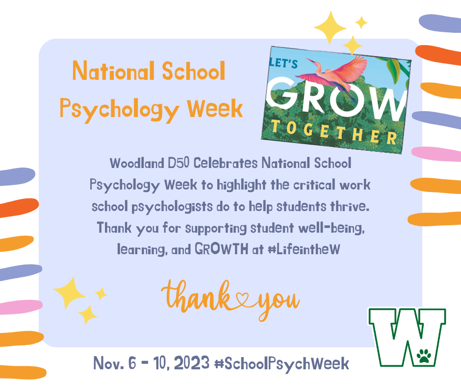 National School Psychology Week Nov. 6 - 10, 2023