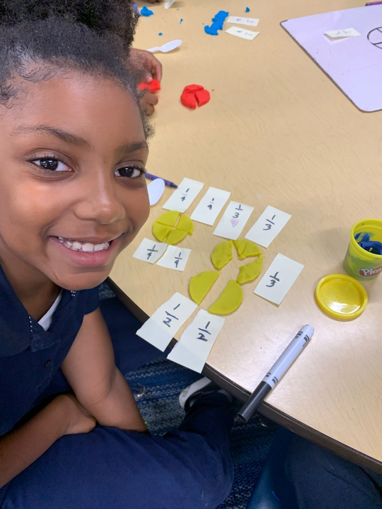 After School Math Club is going strong! Learning about fractions with Play-Doh!  about fractions in a fun way! 