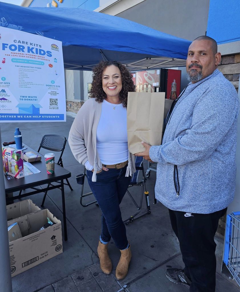 We have such an amazingly giving community!   The LCPS Foundation everyone who donated items for the Care Kits for Kids today and a special thanks to our Board Members who generously dedicated their Saturday morning to make a difference for our area High School students. Huge appreciation also goes to Walmart of Las Cruces for hosting us and making donations at each location! 