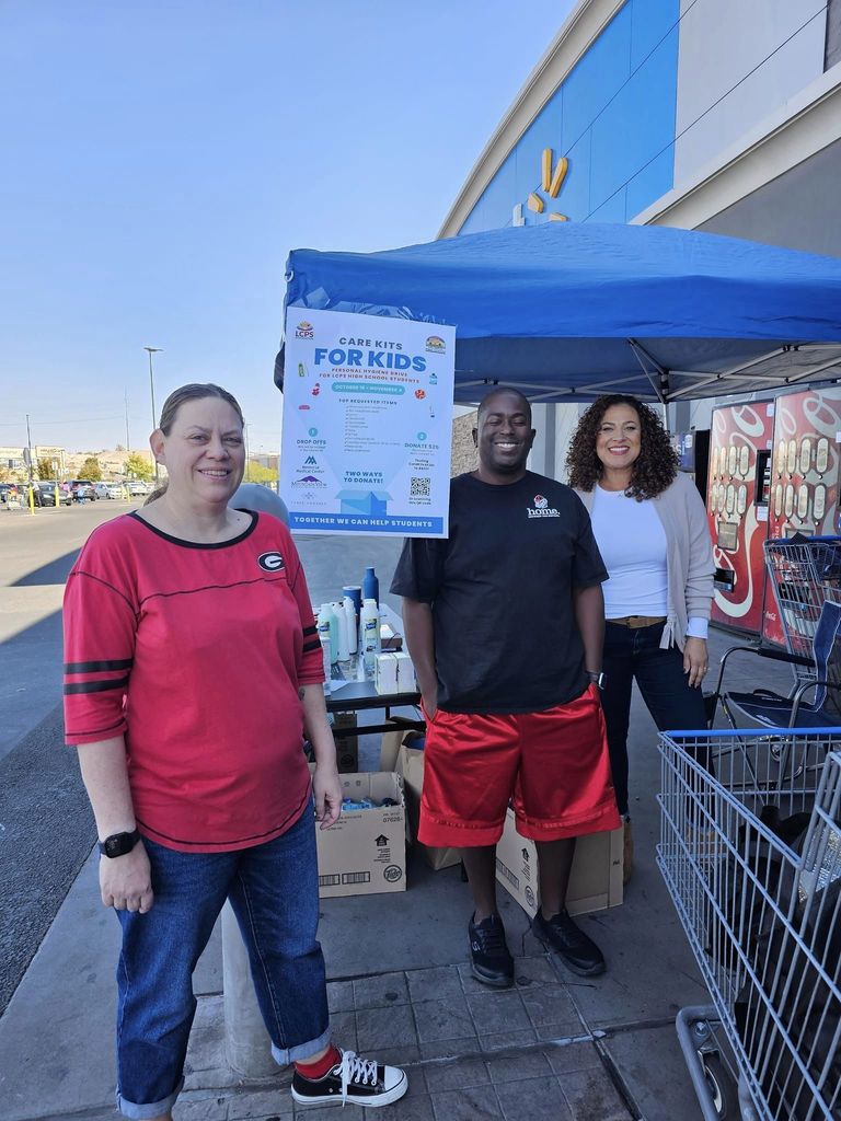 We have such an amazingly giving community!   The LCPS Foundation everyone who donated items for the Care Kits for Kids today and a special thanks to our Board Members who generously dedicated their Saturday morning to make a difference for our area High School students. Huge appreciation also goes to Walmart of Las Cruces for hosting us and making donations at each location! 
