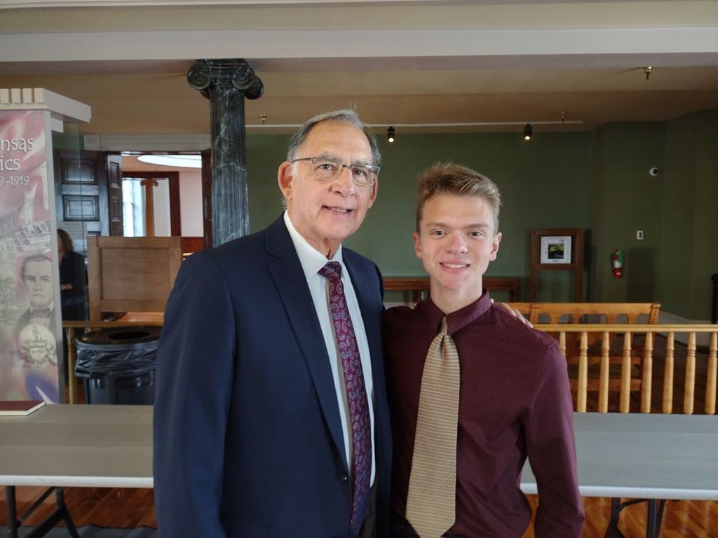 Senator John Boozman and Junior John Bray