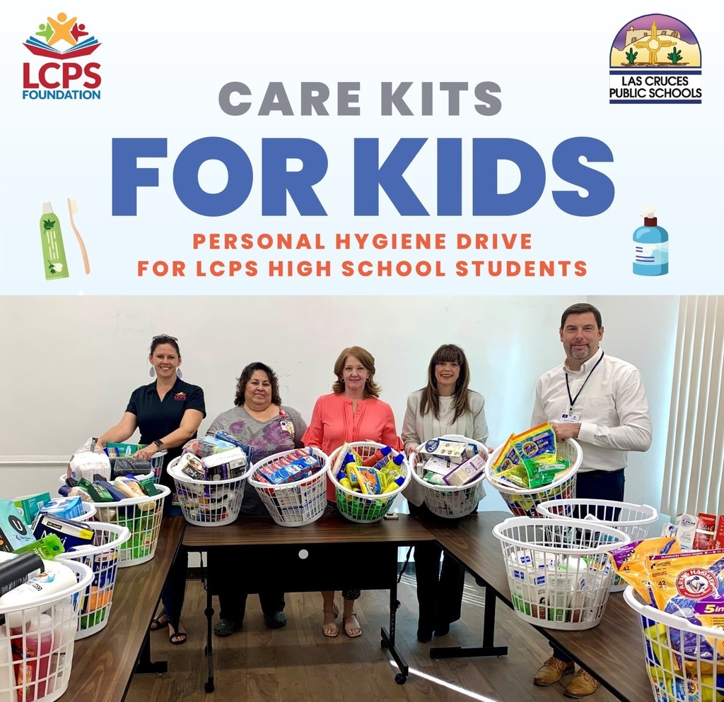 Thank you to the team members and departments at Memorial Medical Center that donated much-needed items or monetarily for this year's Las Cruces Public Schools Foundation, Inc. Care Kits For Kids Personal Hygiene Drive. Thank you all for your passion in supporting our community. Your contribution will help so many high school students. By providing items to take care of basic personal hygiene needs, we hope to see all students thrive, while building strong peer relationships and having an overall positive school experience.