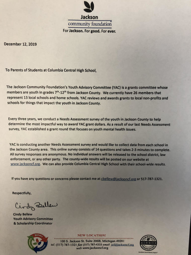 YAC Letter