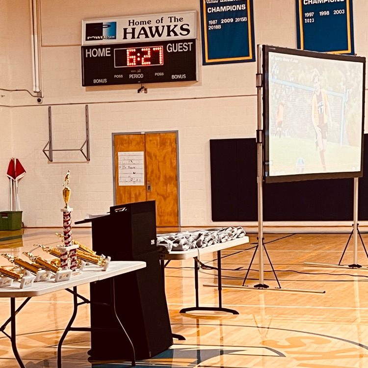award ceremony trophy and slideshow