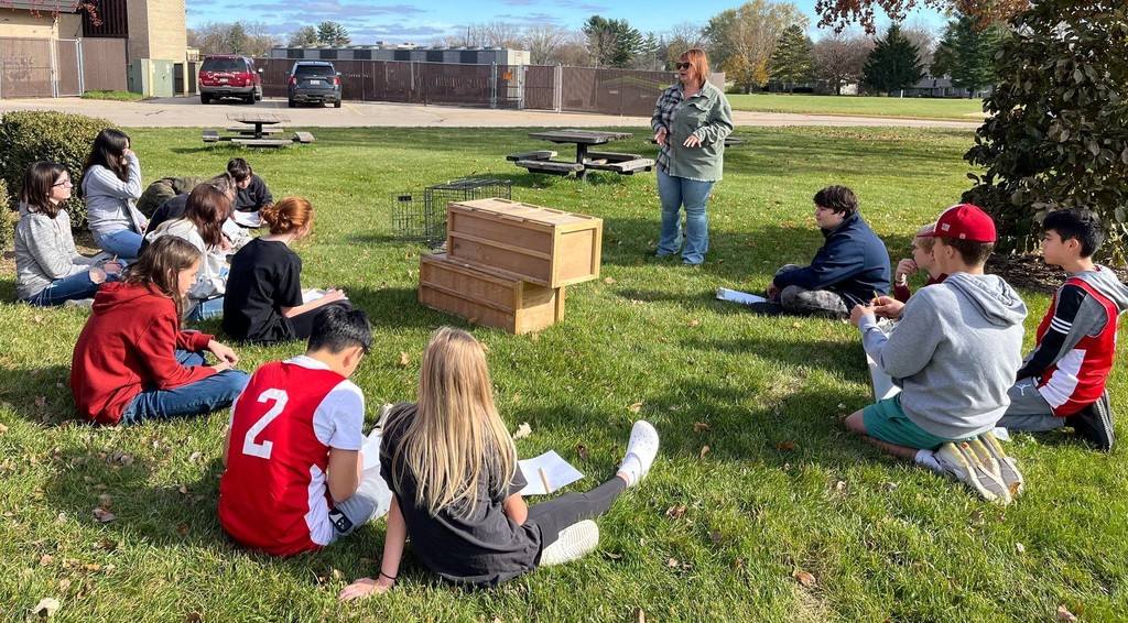 Career Class with chickens