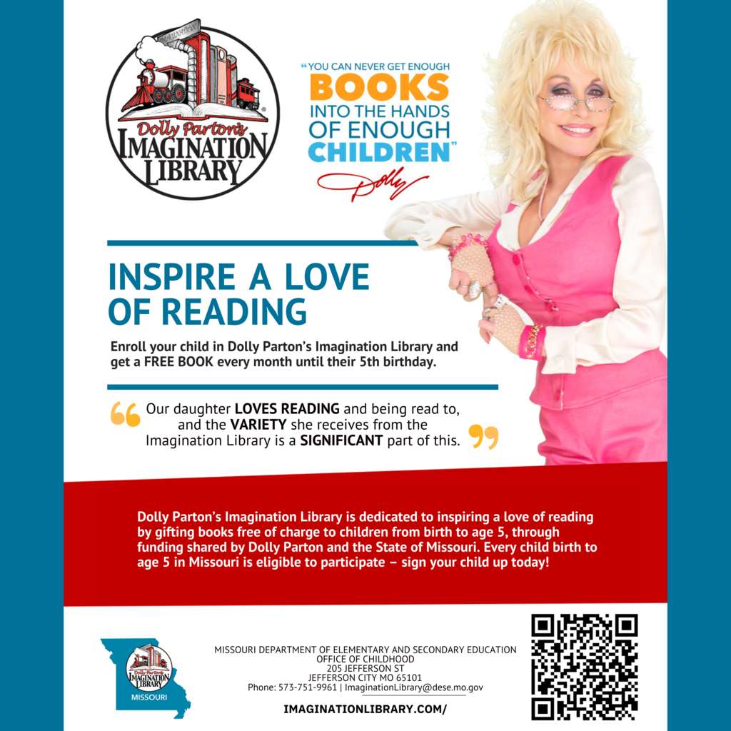 Imagination Library Informational flyer