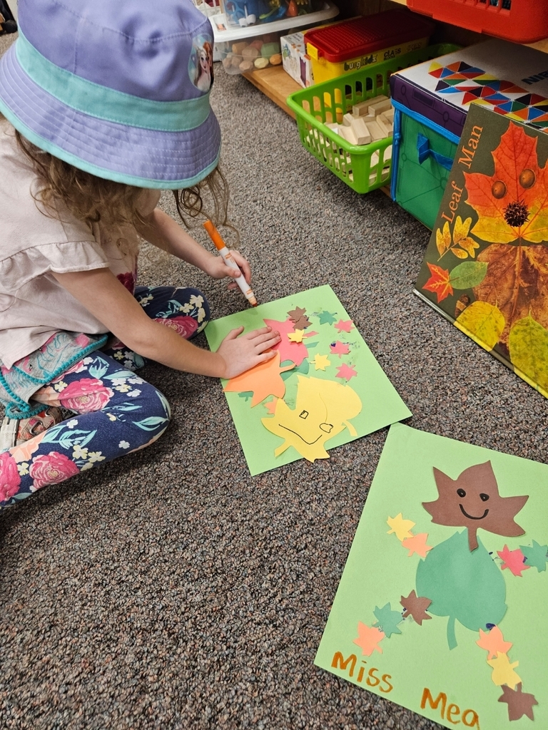 Student makes Leaf Man