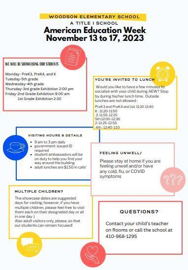 American Education Week Flyer in English