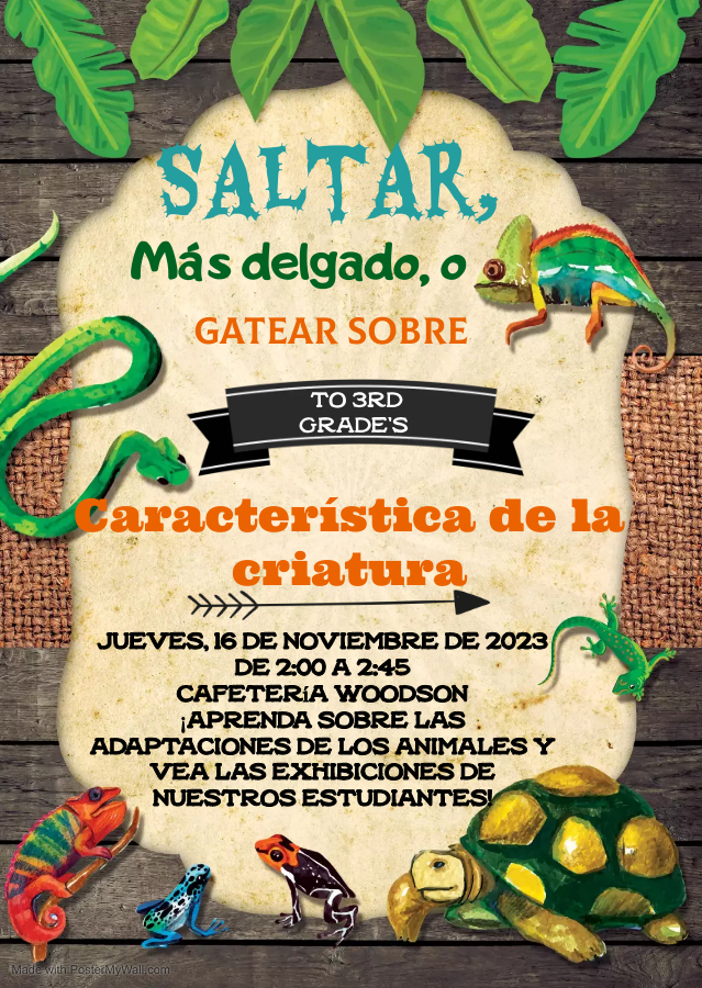 3rd Grade Exhibition Flyer in Spanish