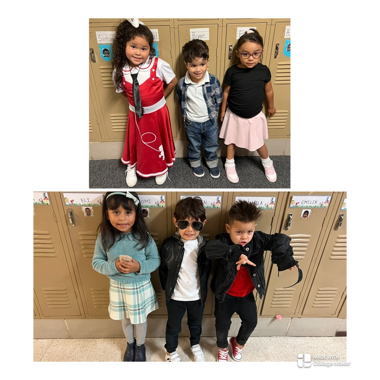 students dressed in 50’s attire