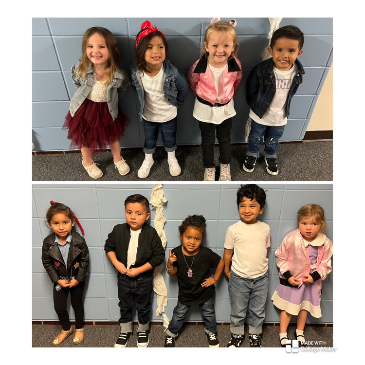 students dressed in 50’s attire
