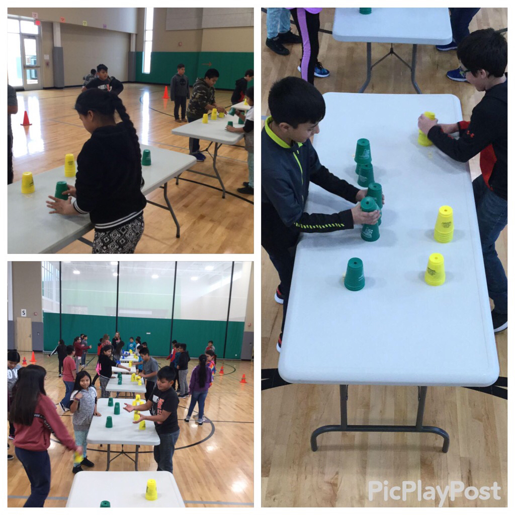 Cup stacking 