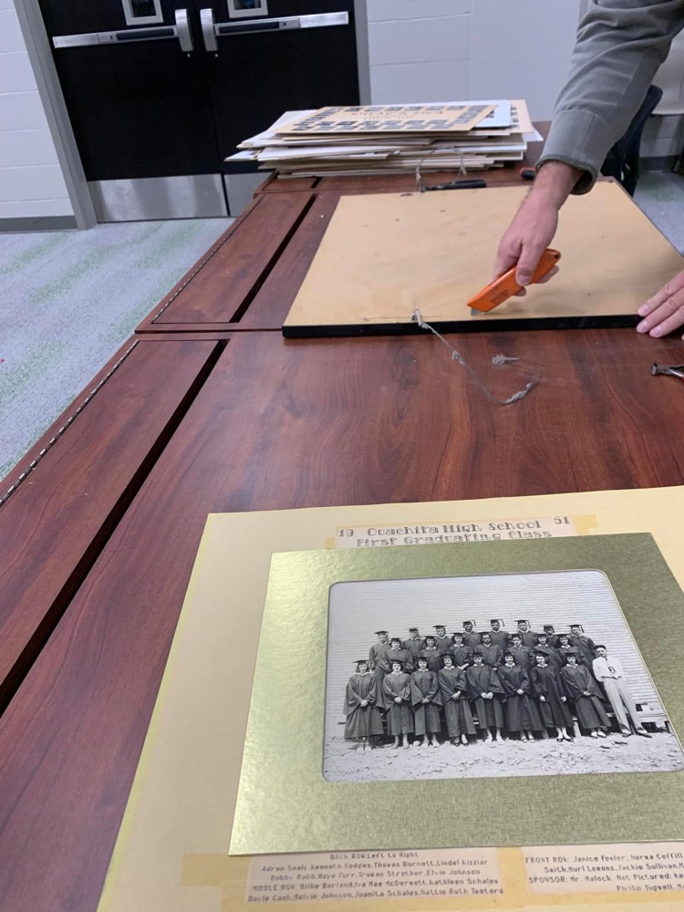 preserving Ouachita School class composite pictures
