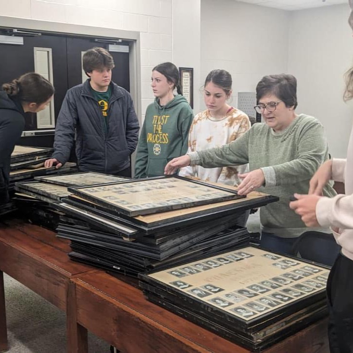 preserving Ouachita School class composite pictures