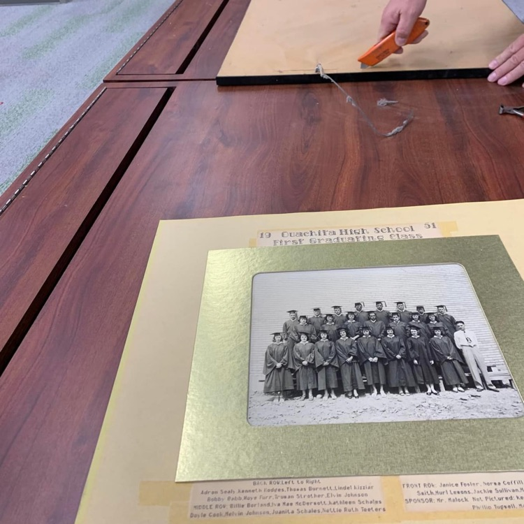 preserving Ouachita School class composite pictures
