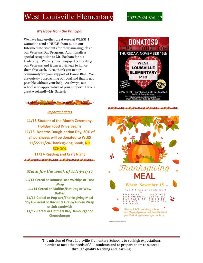 Newsletter 11.10.23