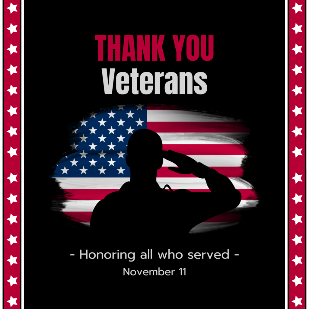 thank you veterans honoring all who served november 11