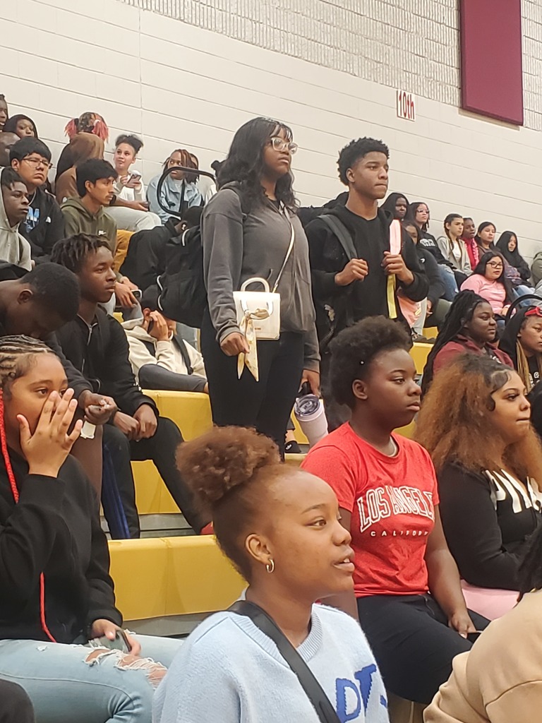 Students in the stands