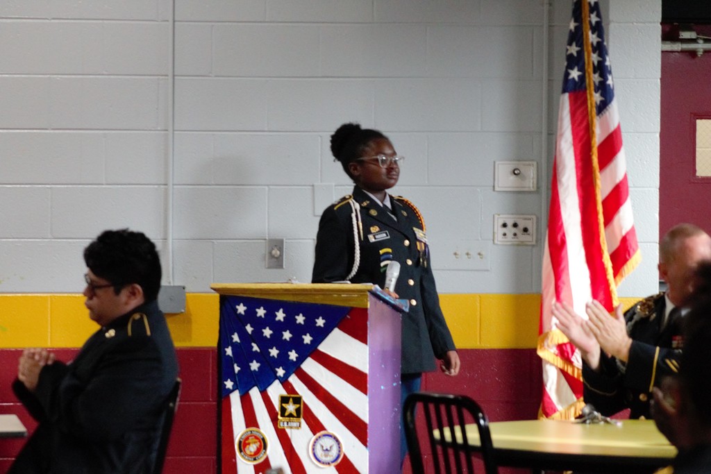 Cadet speaking