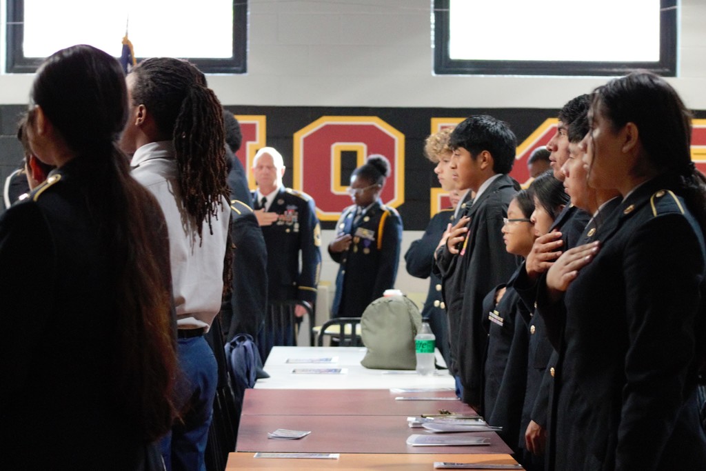 students pledging
