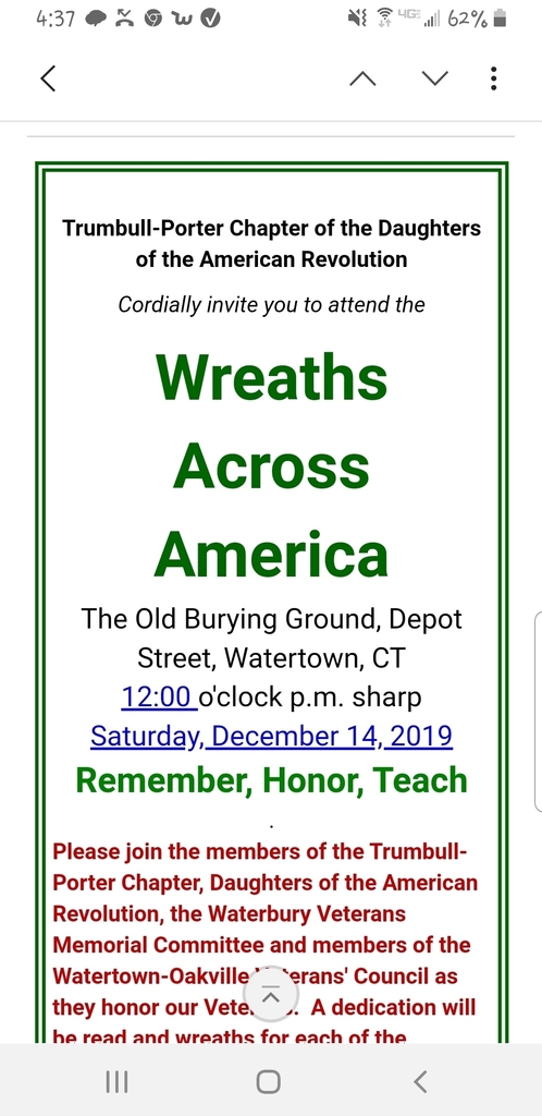 Wreaths Across America announcement