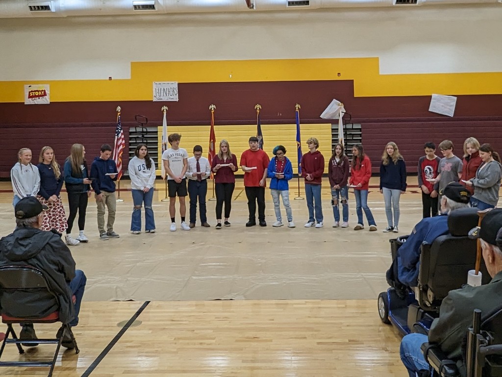 Crossbones students on Veteran's Day 2023