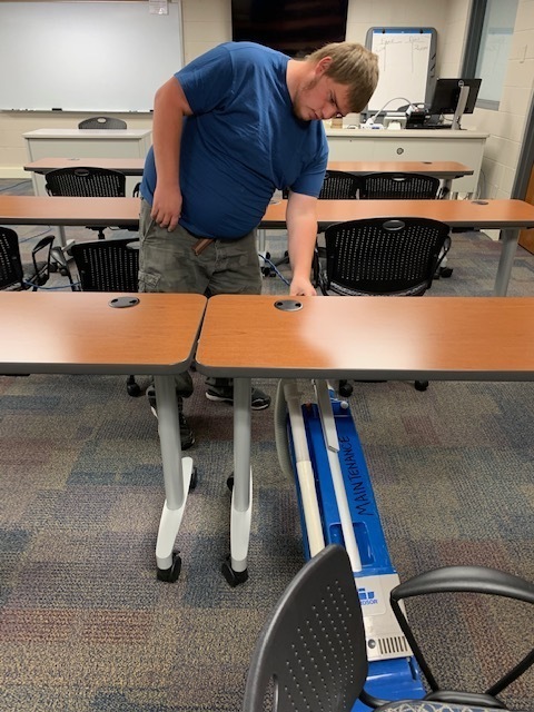 Travis working at MPCC