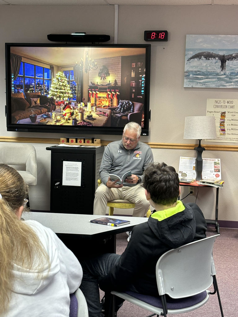 Coach Kinzer reading