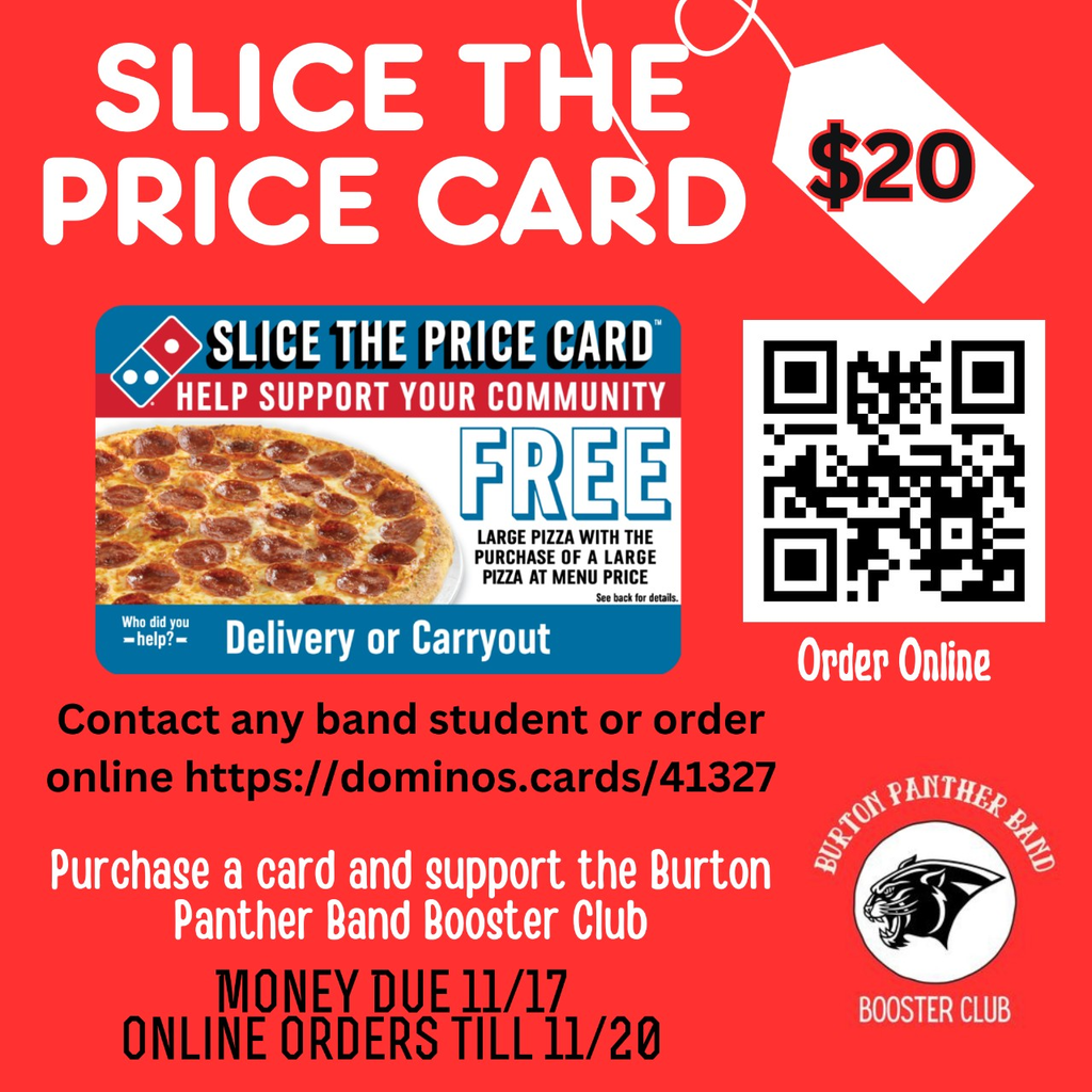 Dominos Pizza Card