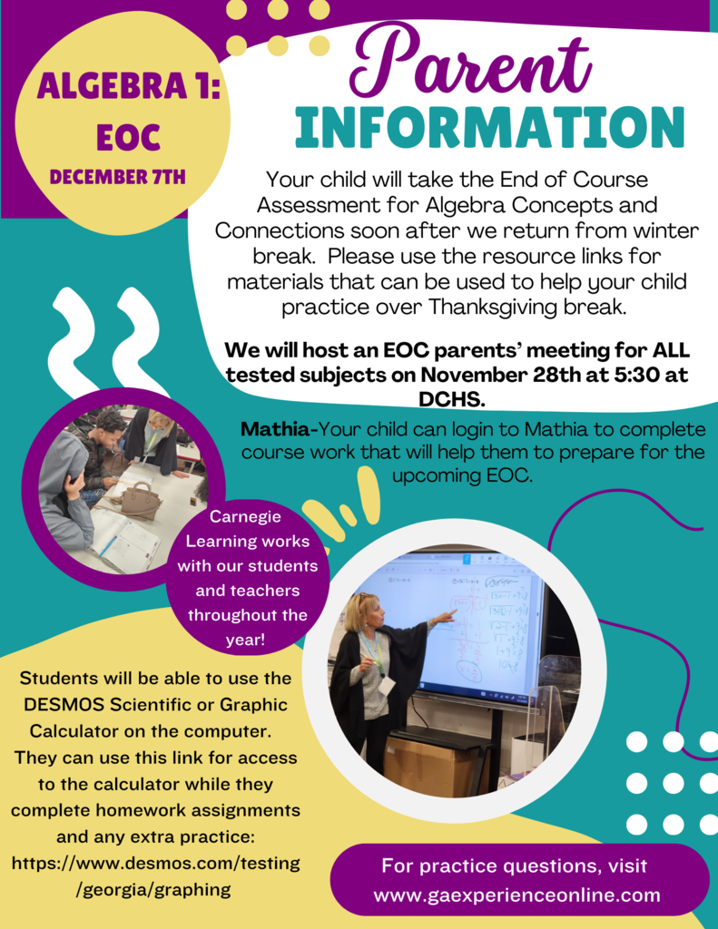 EOC Flyer for Parents