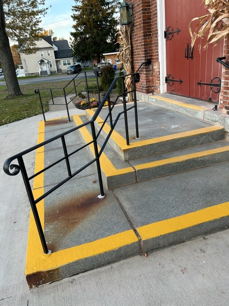 sidewalk/steps repair at St. Mary's Swormville