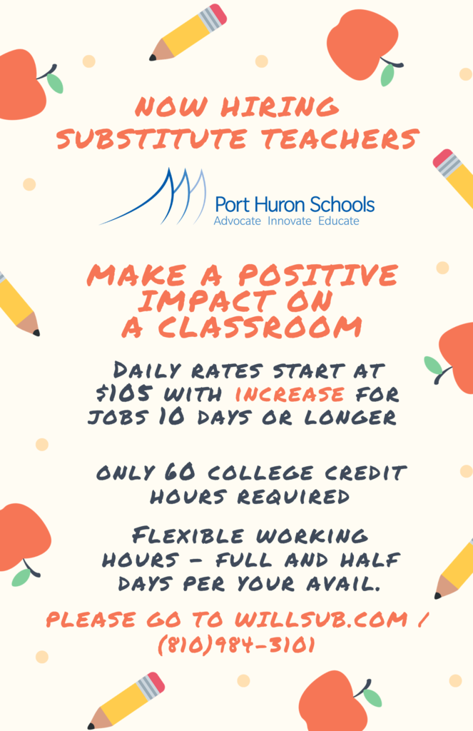 Substitute Hiring flyer