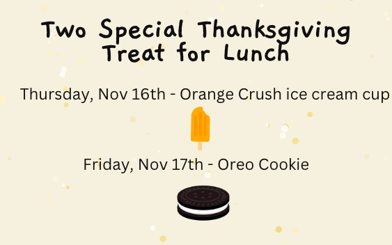 Thanksgiving Treat for Lunch