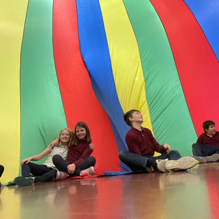 Parachute Day in Elementary PE