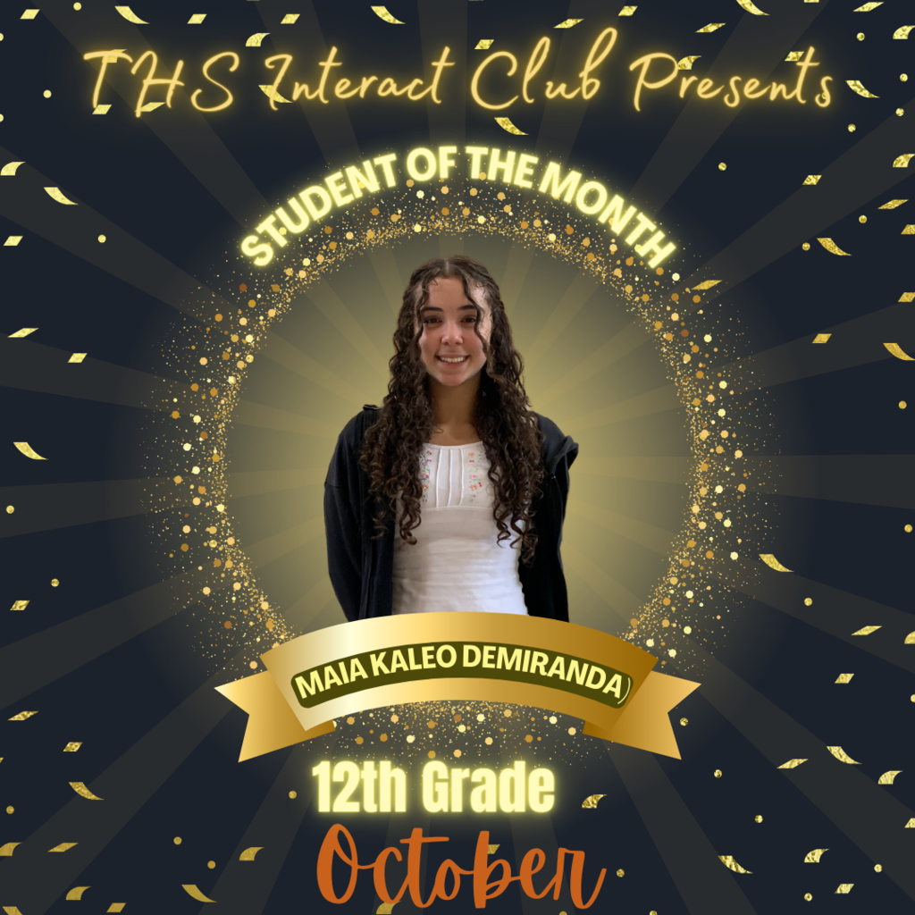 Make-up October Interact Students of the Month 2023