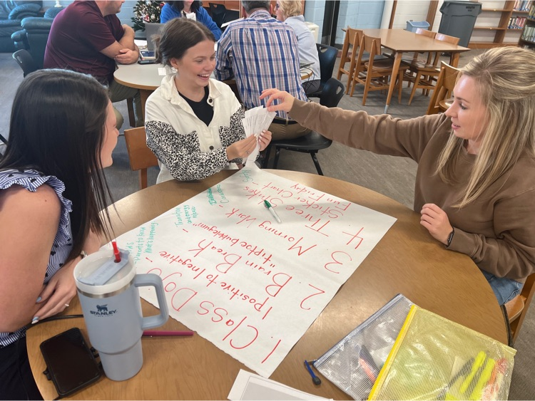 Teacher Teamwork- When we collaborate together, we create better learning experiences for our students. Owsley County's new and emerging teachers met this afternoon for our monthly support session.