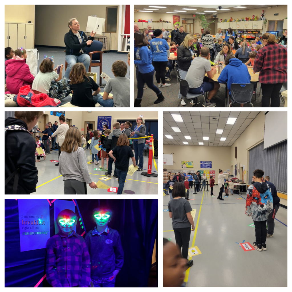 Photo Collage of events from Fall Family Night
