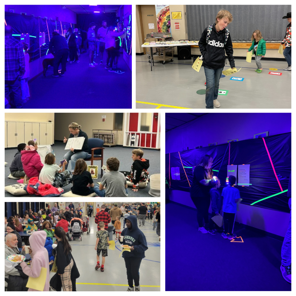 Photo Collage of events from Fall Family Night