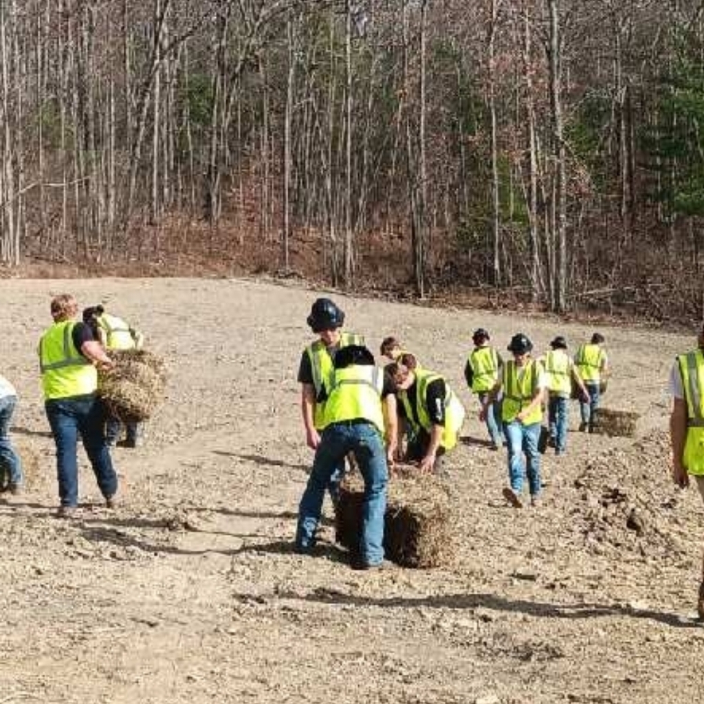 just the start of it. one bale at a time.