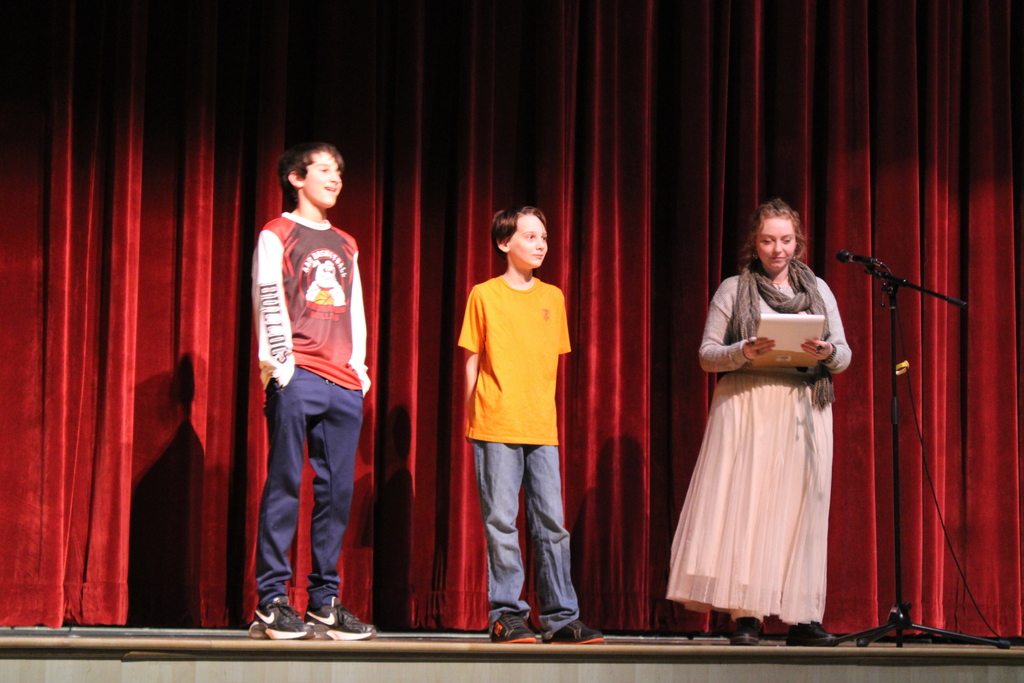 Students at spelling bee