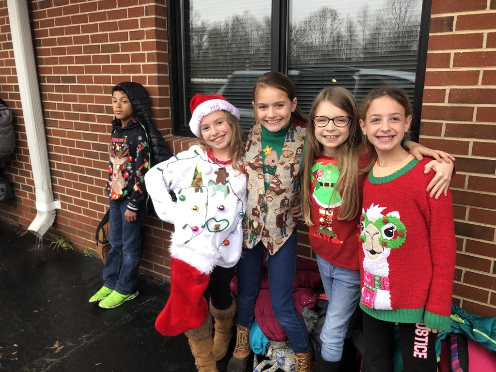 4th Grade Girls 👧🏻’s are proud of their “Ugly Sweaters!”