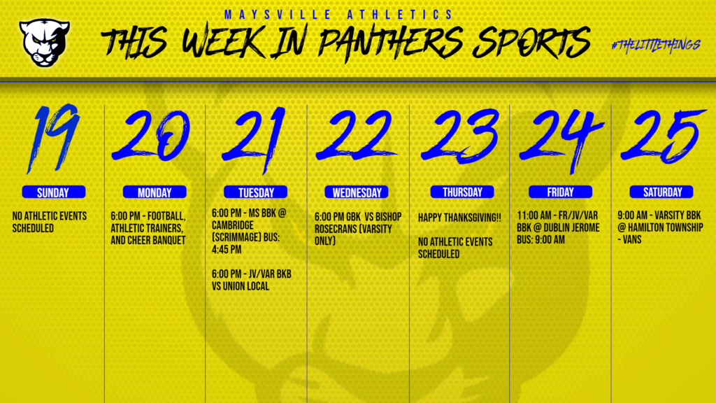 Weekly Athletics