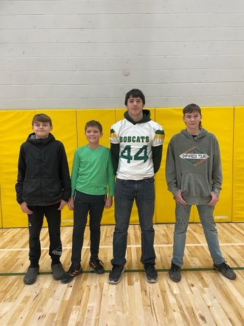 Florence Football Players with 5th/6th graders