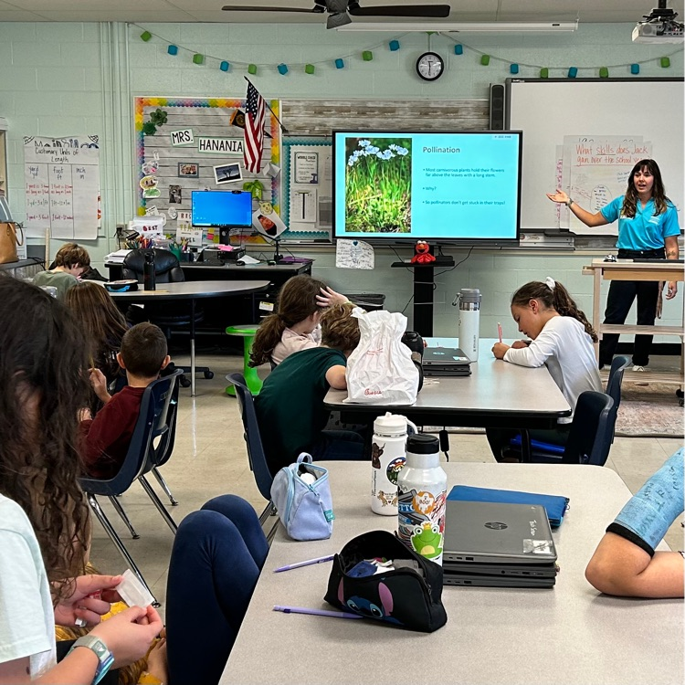 Coastal Land Trust carnivorous plant presentation to 4th grade!