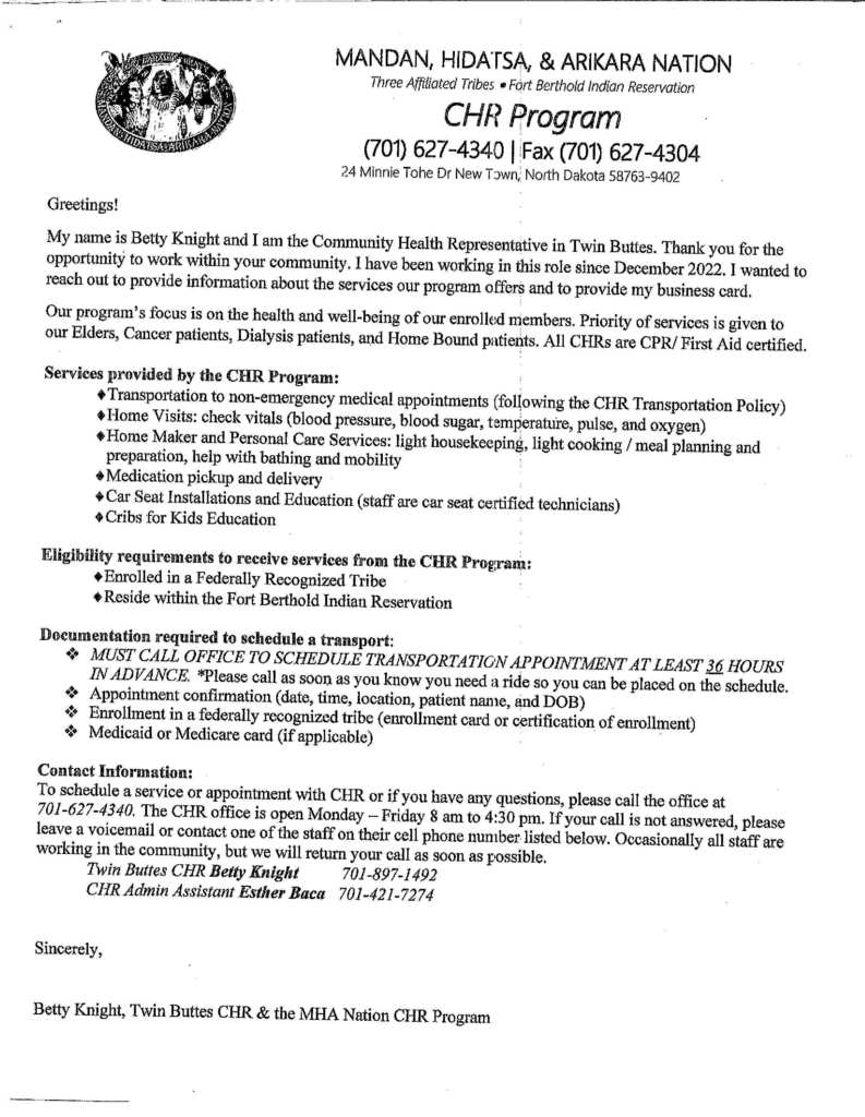 CHR Program