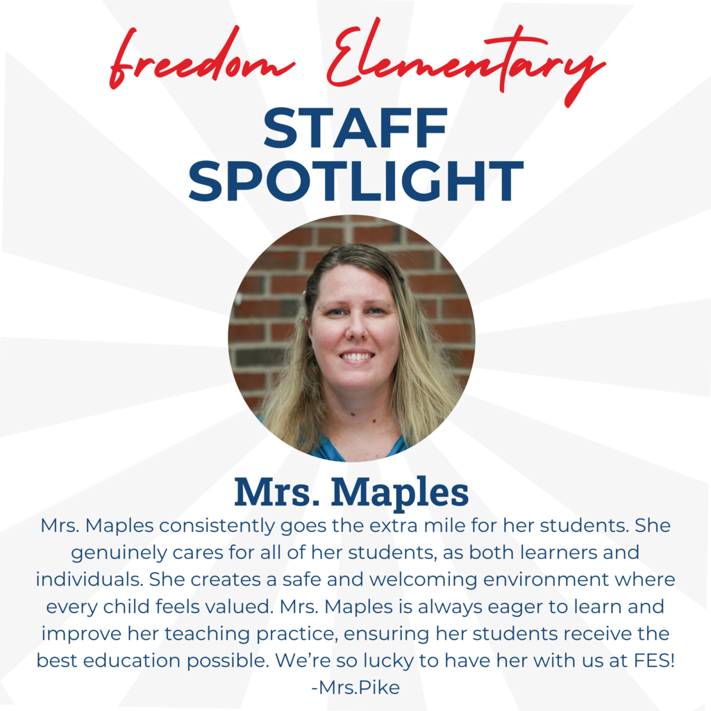 Staff Spotlight Mrs. Maples
