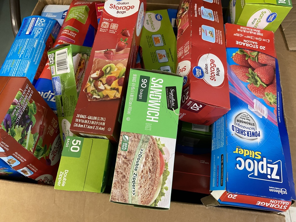Items collected for the Woodland Food Drive