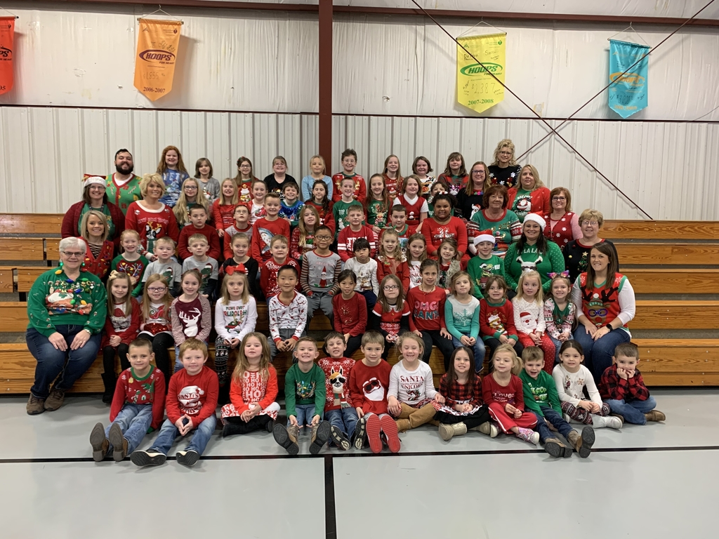 Grade School gets in the spirit wearing Christmas attire 